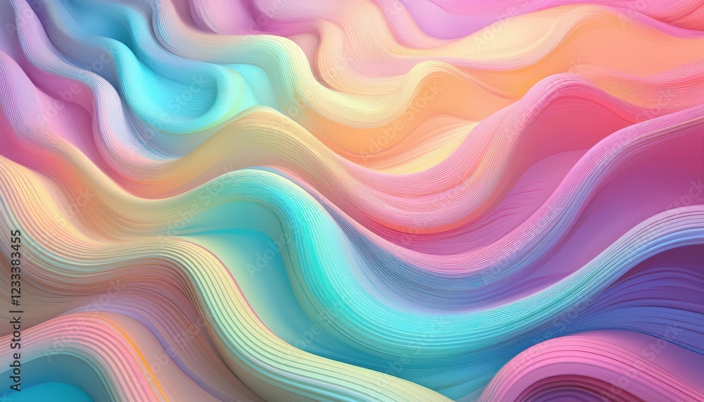 Vibrant, Futuristic 3D Pastel Neon Wave Artwork, Elevating the Interplay of Color and Geometry in a Stunning AI Creation. Vibrant, Futuristic 3D Pastel Neon Wave Artwork, Elevating the Interplay of Color and Geometry in a Stunning AI Creation.