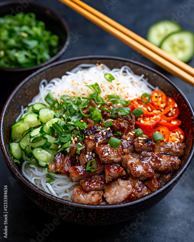 title Fresh Vietnamese Bun Thit Nuong P flavo photo