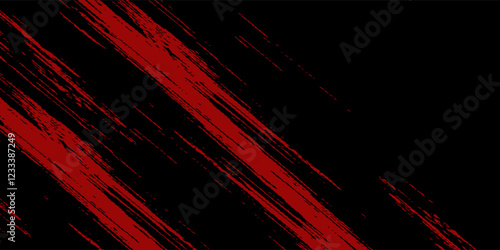 Grunge texture effect background. Distressed rough dark abstract textured. Black isolated on red. Graphic design element vintage style decoration concept for banners, flyer, card, or brochure cover