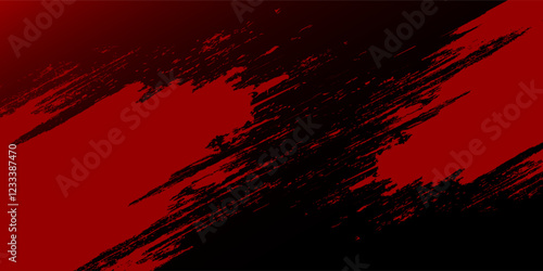Grunge texture effect background. Distressed rough dark abstract textured. Black isolated on red. Graphic design element vintage style decoration concept for banners, flyer, card, or brochure cover