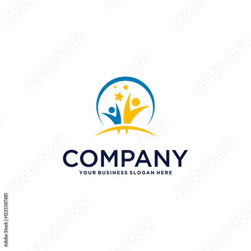 charity logo design with education