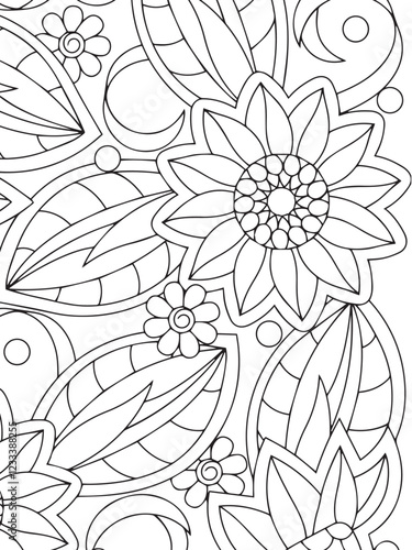 pattern flower for adults 