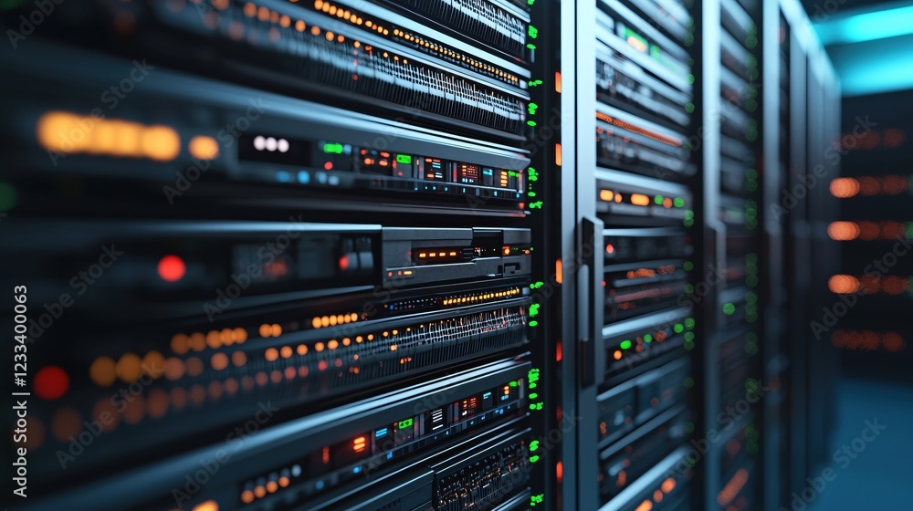 Modern Data Center Server Room Technology Infrastructure Modern Data Center Server Room Technology Infrastructure