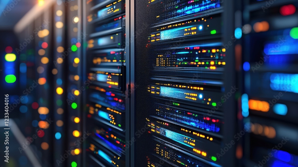 Vibrant Data Center Servers Network Technology Infrastructure Vibrant Data Center Servers Network Technology Infrastructure