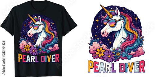 unicorn t-shirt design, funny unicorn t shirt design,