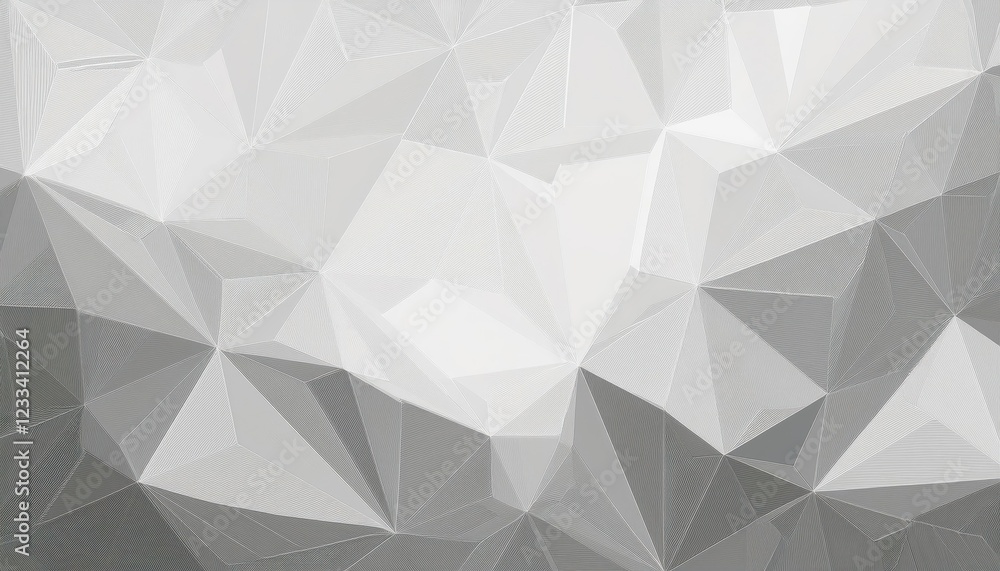 Minimalist Polygon Geometric Artwork on Pastel Grey White Background, Exuding a Cool and Calm Atmosphere, Ideal for Modern Digital Art, Home Decor, or Design Inspiration Minimalist Polygon Geometric Artwork on Pastel Grey White Background, Exuding a Cool and Calm Atmosphere, Ideal for Modern Digital Art, Home Decor, or Design Inspiration