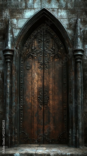 Wallpaper Mural Ornate Gothic archway door Torontodigital.ca