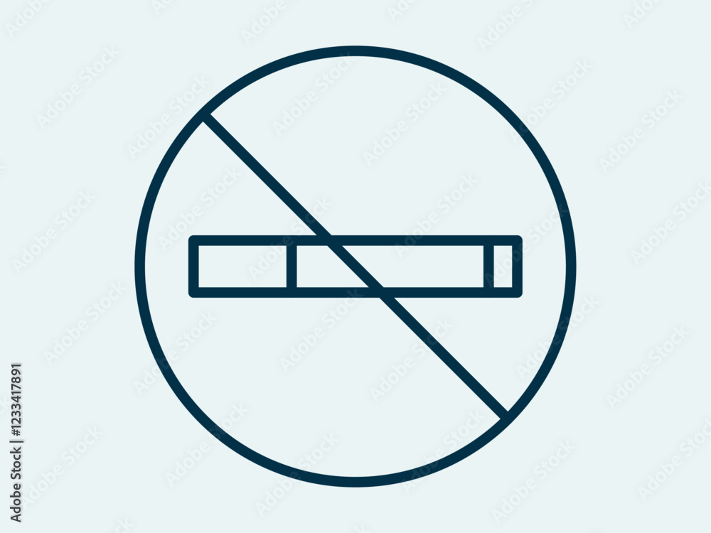 No smoking icon. Muslim fasting icon. Outline icon concept. No smoking icon. Muslim fasting icon. Outline icon concept.