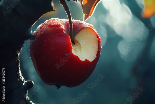 half bitten apple