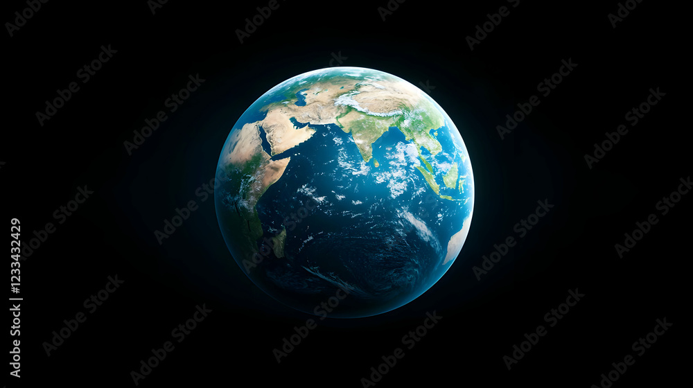 Earth, globe, space, view, continents, oceans, dark background, environmental concept Earth, globe, space, view, continents, oceans, dark background, environmental concept