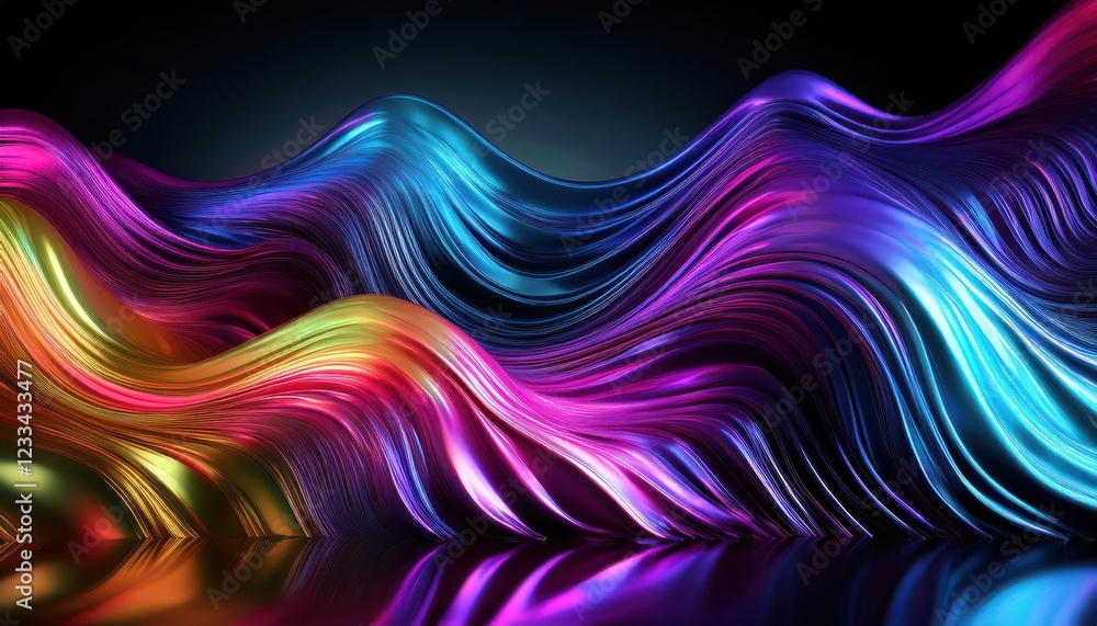 Galactic Rainbow Metal Wave A Stunning, Bold, and Colorful Cosmic Background Wallpaper Featuring Intertwining Swirls of Blue, Purple, Black, and Pink Hues for Digital Art, Home Decor, or Design Galactic Rainbow Metal Wave A Stunning, Bold, and Colorful Cosmic Background Wallpaper Featuring Intertwining Swirls of Blue, Purple, Black, and Pink Hues for Digital Art, Home Decor, or Design