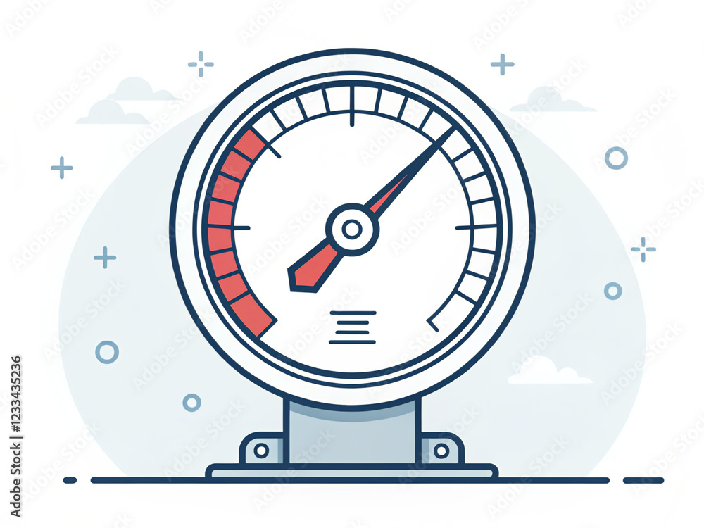 Fototapeta premium Thermometer illustration 