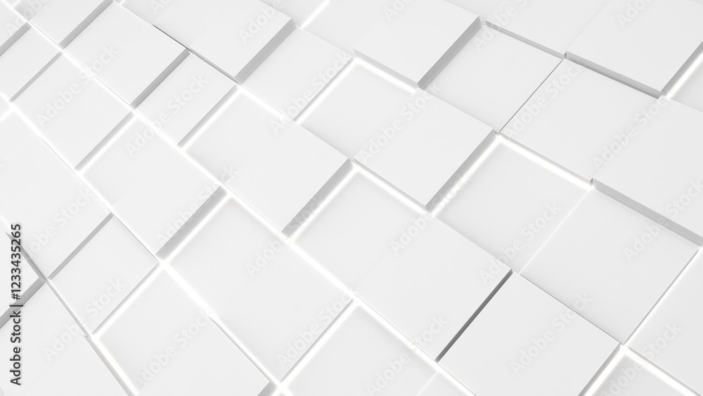 abstract technology background image white digital box shape,science and technology concept,3d rendering abstract technology background image white digital box shape,science and technology concept,3d rendering