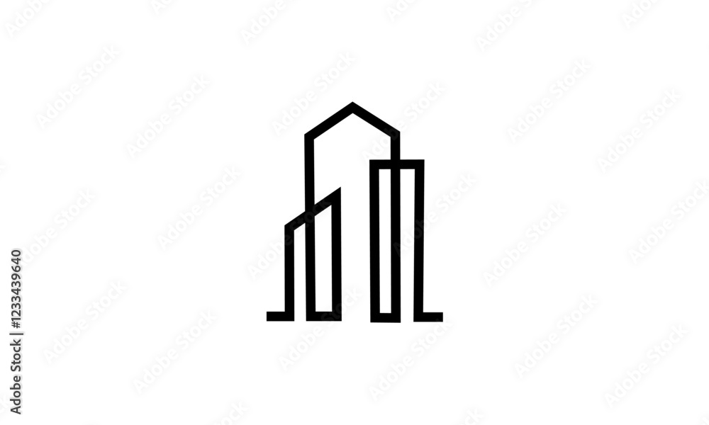 Building city logo vector Building city logo vector