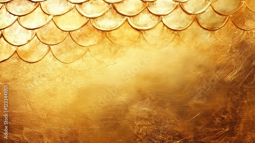 Golden Scales Background Texture Design Element