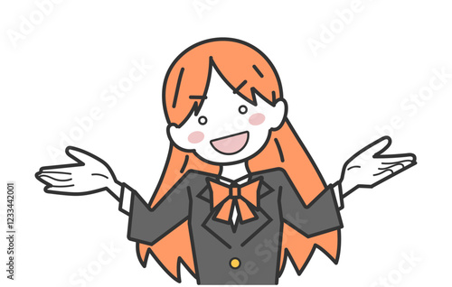 明るく笑顔で話をする女子生徒・学生