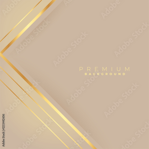 luxurious shiny golden lines abstract background design