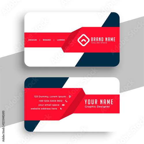 stylish corporate visiting card layout a perfect stationery design