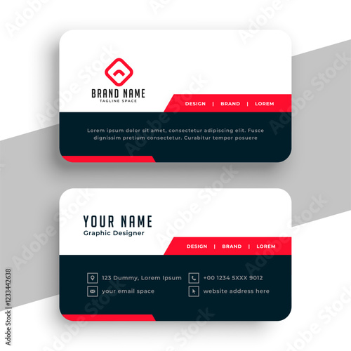 professional company visiting card template for business branding