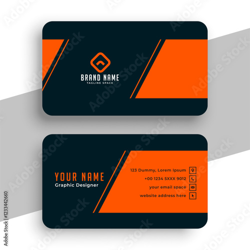 double sided company visiting card layout for business branding