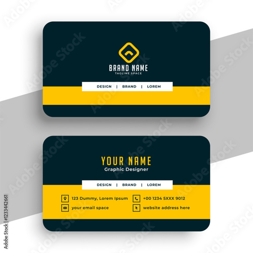creative professional business identity card layout for individual information