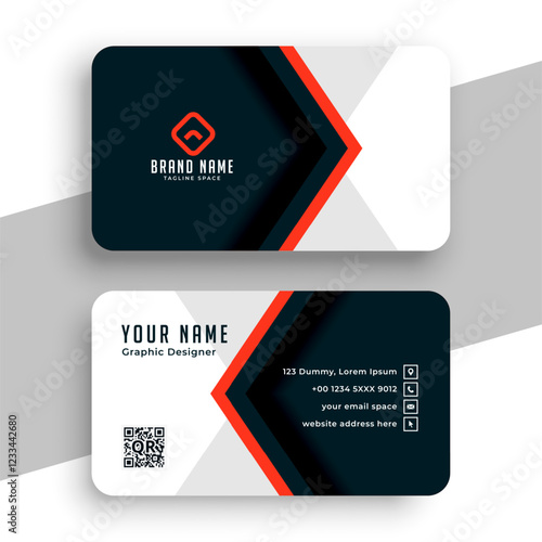 eye catching corporate identity card template for business branding