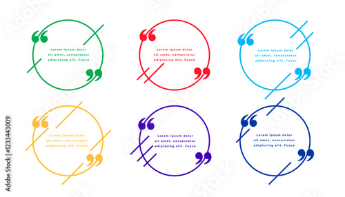 set of double inverted bubble frame template for web talk or dialog