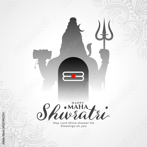 traditional maha shivratri religious background design