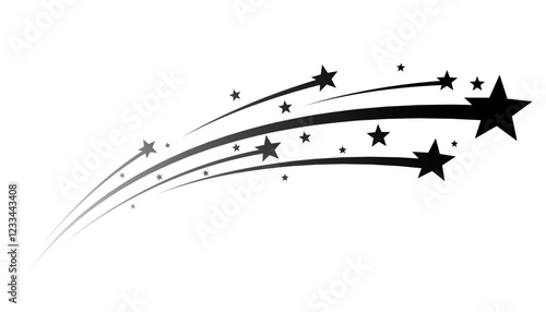 collection of sparkling stars icon element design