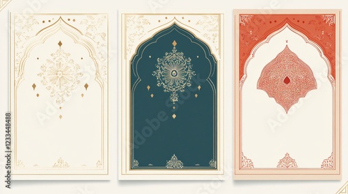 Exquisite Indian Arabic Style Event Flyer Design with Floral Elements for Cultural Functions, Festivals, Celebrations, Promotions