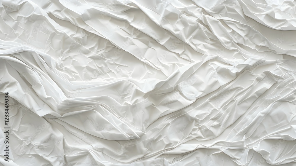 A close-up of crumpled white paper, showcasing texture and depth. A close-up of crumpled white paper, showcasing texture and depth.