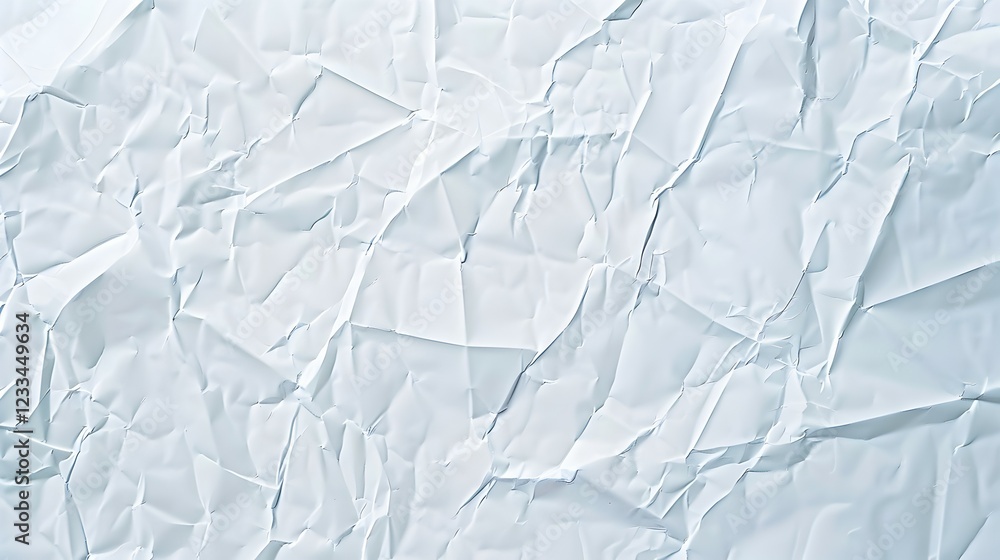 Obraz premium A close-up of crumpled white paper, showcasing texture and depth.