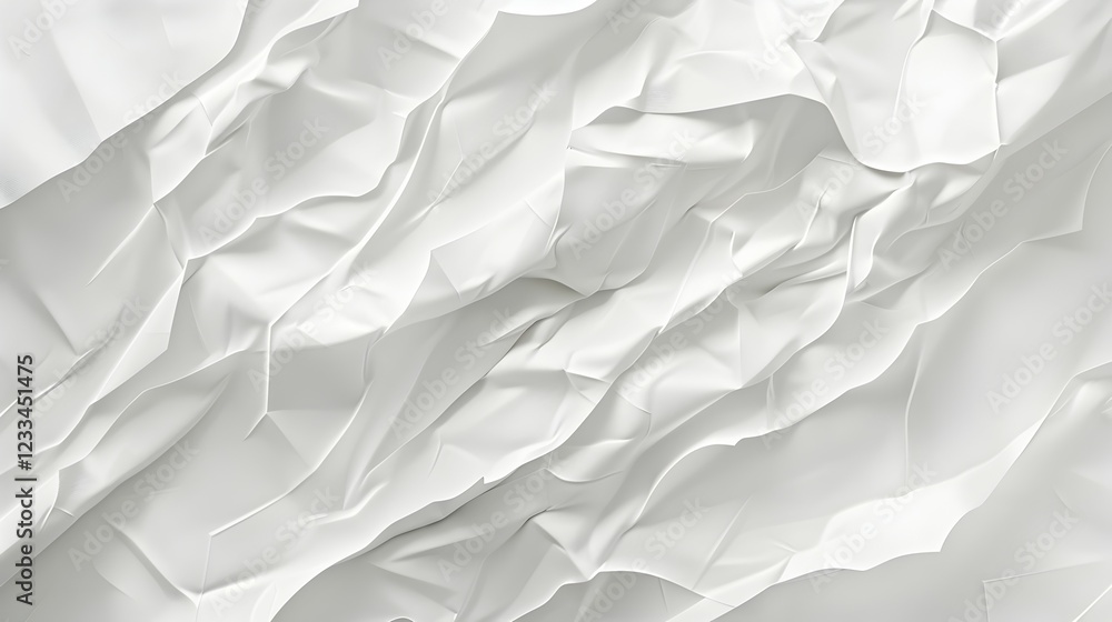 A close-up of crumpled white paper texture, showcasing depth and shadows. A close-up of crumpled white paper texture, showcasing depth and shadows.