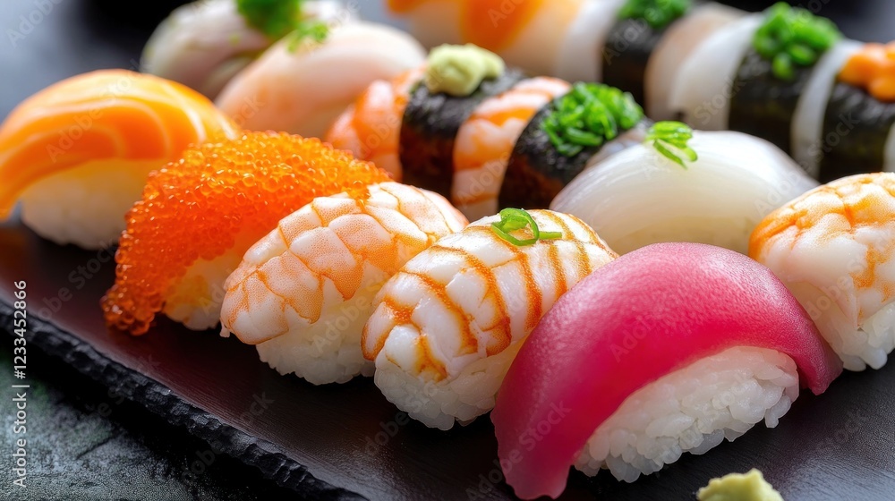 Delicious Assortment of Sushi Delicious Assortment of Sushi