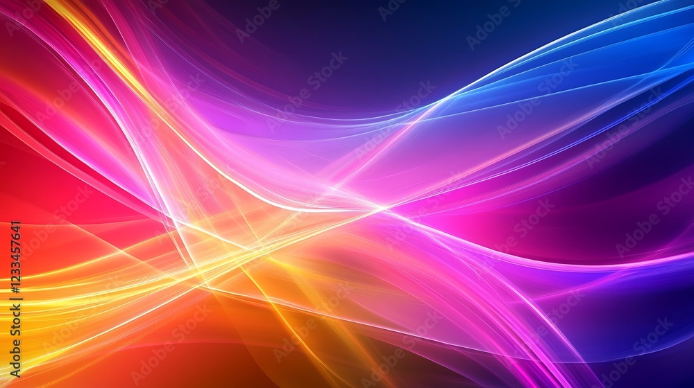 Obraz premium Abstract Colorful Waves Flowing Dynamically