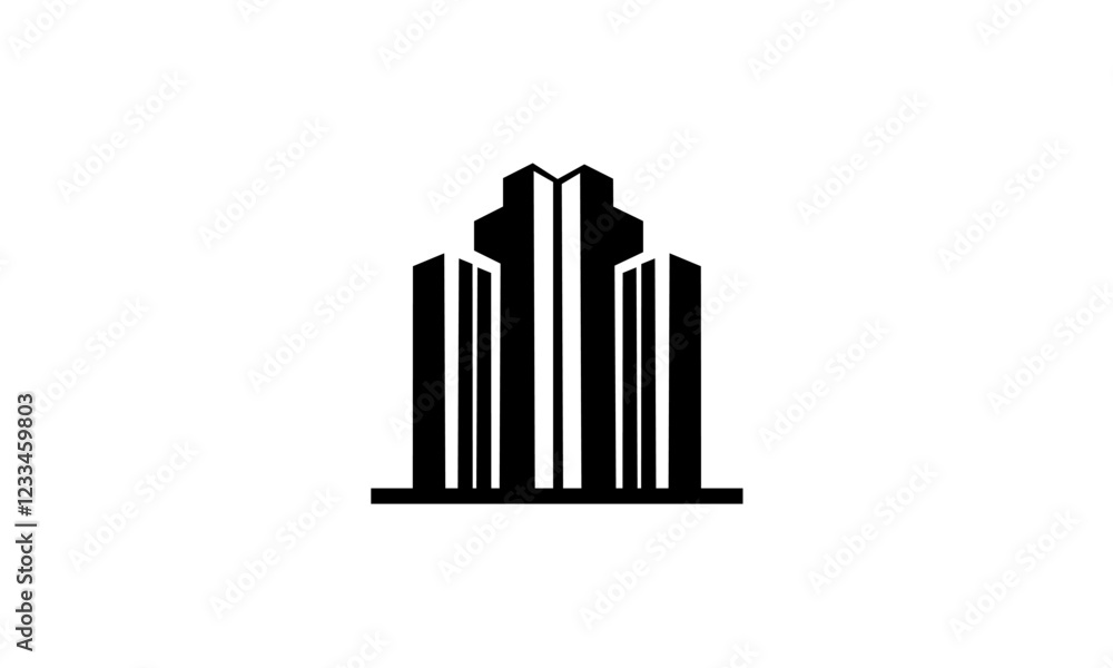 Obraz premium Building city logo vector