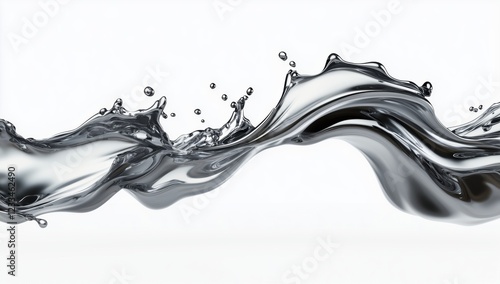 background with liquid metal