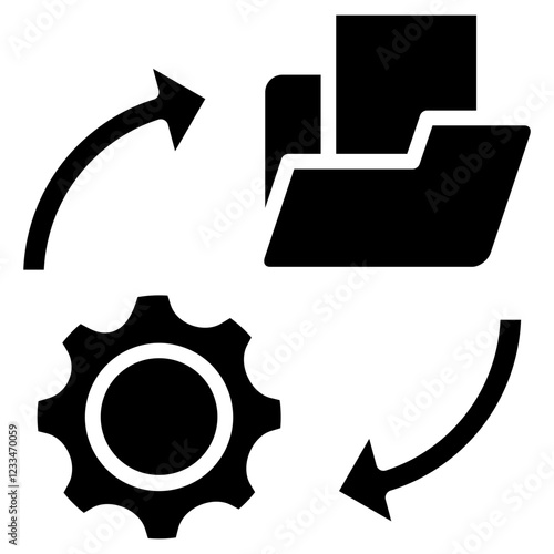 Data Recovery glyph icon
