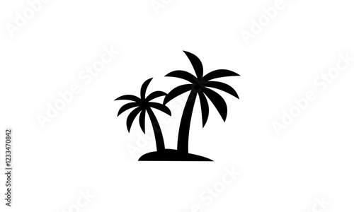 Palm tree logo vector