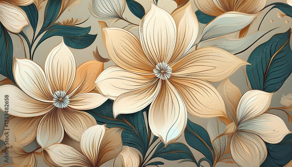 Enchanting Expanse of Beige Blooms A Dreamy, Soft, and Ethereal Field of Flowers Under a Soft Sunlight, Perfect for Digital Art, Home Decor, or Design Inspiration. Enchanting Expanse of Beige Blooms A Dreamy, Soft, and Ethereal Field of Flowers Under a Soft Sunlight, Perfect for Digital Art, Home Decor, or Design Inspiration.
