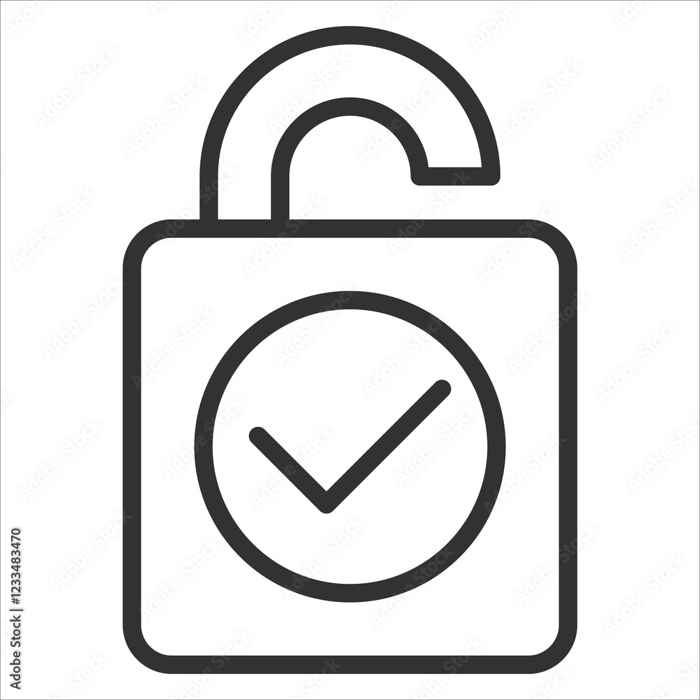 Encryption Icon Lineal Style. Vector Illustration Graphic Design Encryption Icon Lineal Style. Vector Illustration Graphic Design