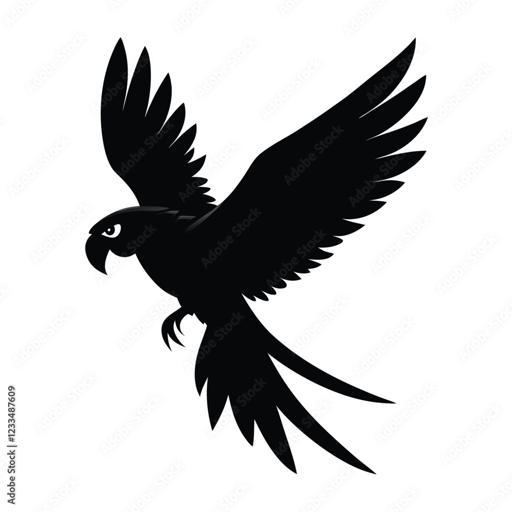 Obraz premium eagle in flight vector illustration