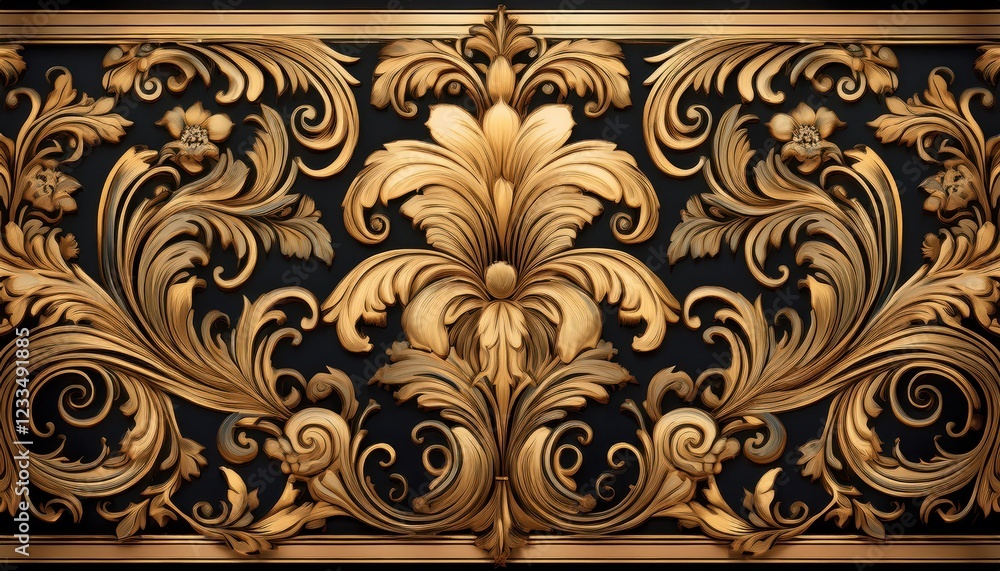 Stunning Seamless Damask Wall Hanging Pattern Elegant and Timeless Tiling Idea, Infusing Luxurious Texture into Modern Interiors with Rich Gold and Black Motifs Stunning Seamless Damask Wall Hanging Pattern Elegant and Timeless Tiling Idea, Infusing Luxurious Texture into Modern Interiors with Rich Gold and Black Motifs
