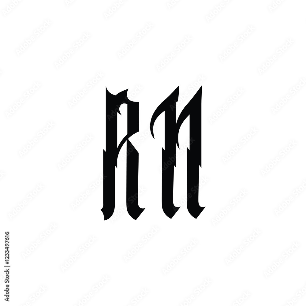 RN monogram logo design letter text name symbol monochrome logotype alphabet character simple logo RN monogram logo design letter text name symbol monochrome logotype alphabet character simple logo