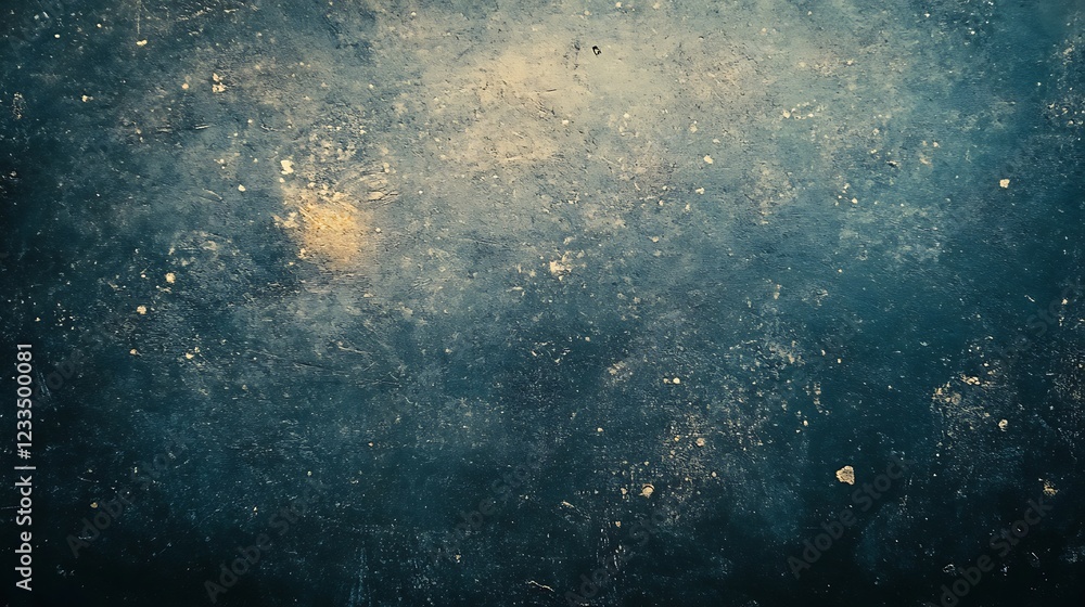 Dark Teal Textured Surface With Golden Specks Dark Teal Textured Surface With Golden Specks