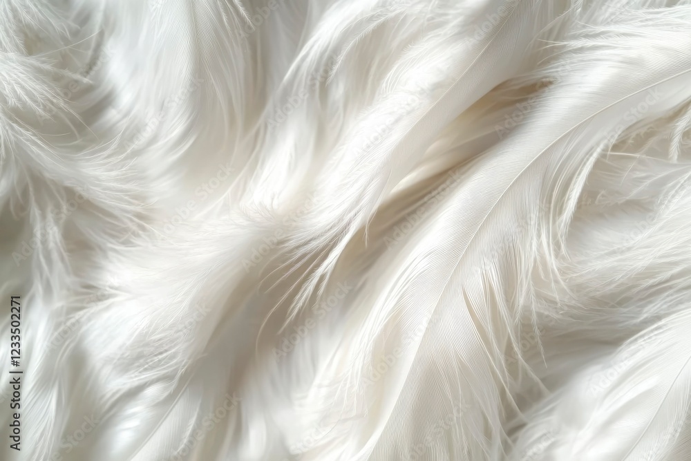 Soft White Feathers Gentle Curve Background Soft White Feathers Gentle Curve Background