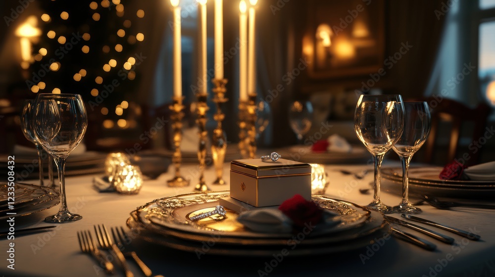 Romantic candlelit dinner table setting. (1) Romantic candlelit dinner table setting. (1)