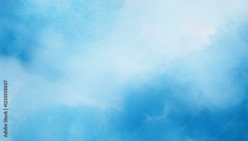 Fototapeta premium 水彩絵の具でにじませたような背景素材 水色