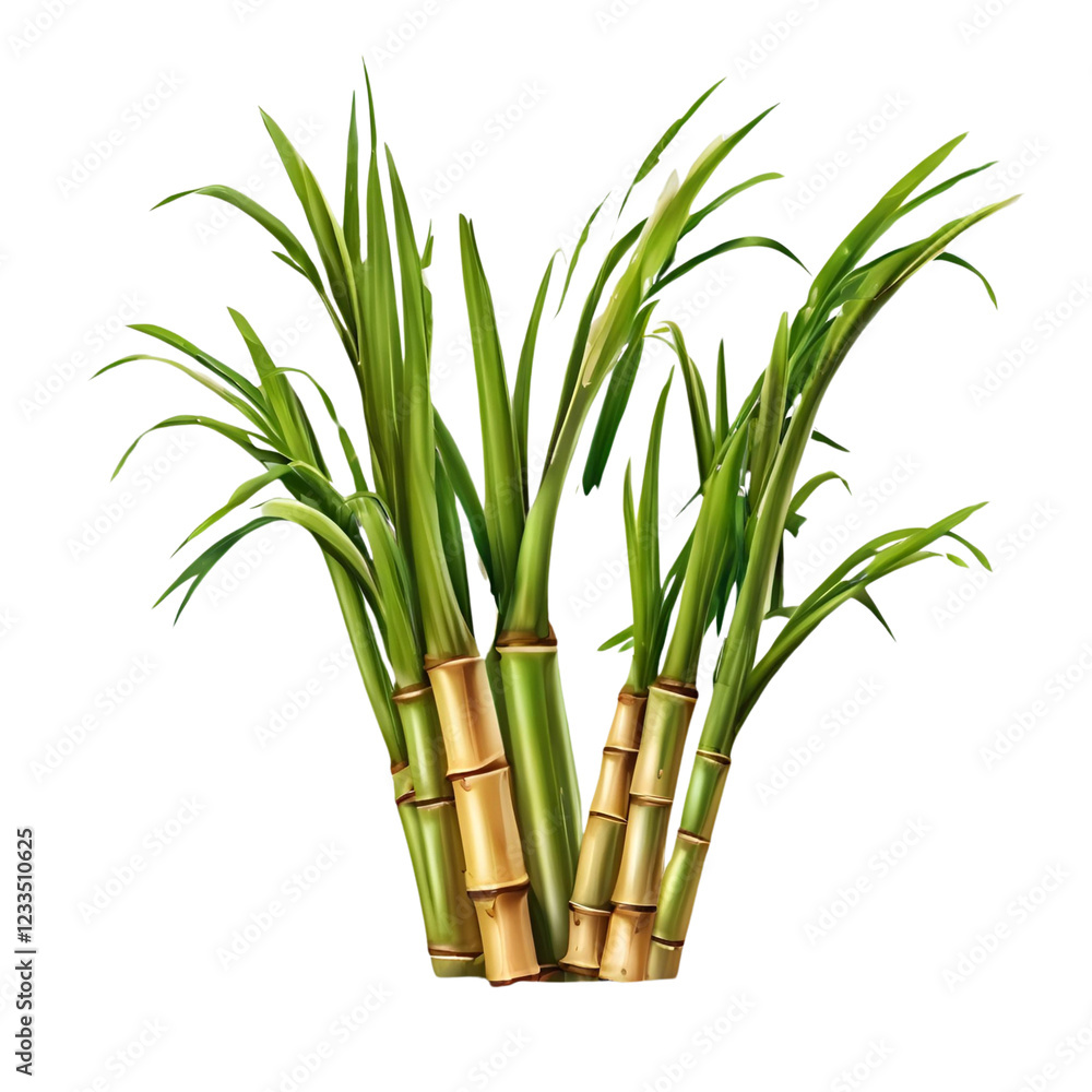 Fototapeta premium sugarcane isolated on white background