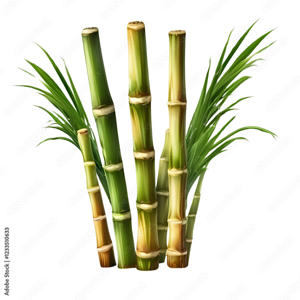 Fototapeta premium sugarcane isolated on white 